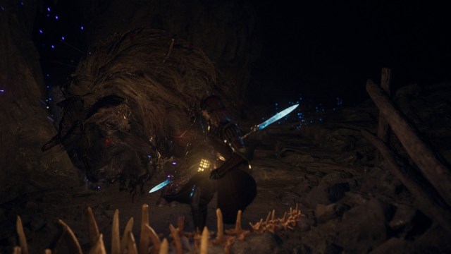 The Goreminotaur in the cave in Dragon's Dogma 2