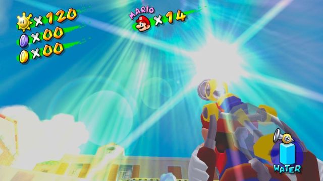 Screenshot of Noki Bay entrance in Super Mario Sunshine.