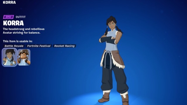 Korra Skin Fortnite