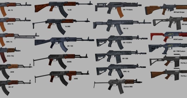 Project Zomboid Britas Assault Rifles 3