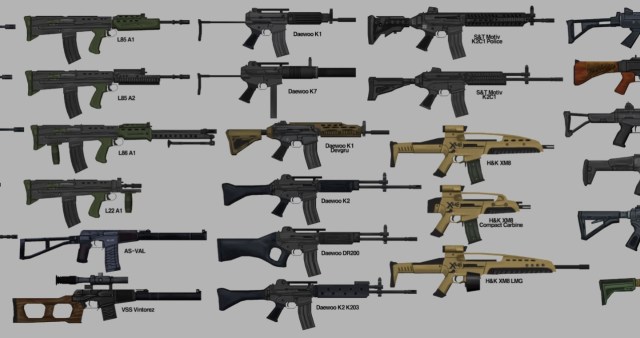 Project Zomboid Britas Assault Rifles