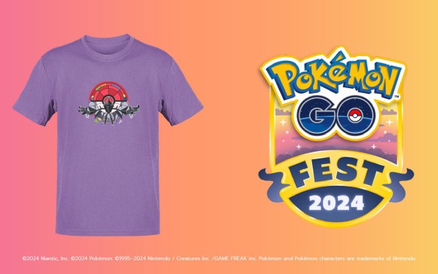 An image of the official Pokemon GO Fest 2024 t-shirt design.