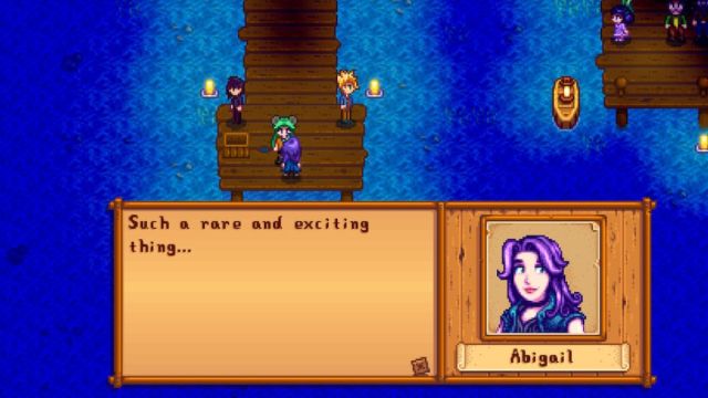 Abigail Jellies Festival Stardew Valley