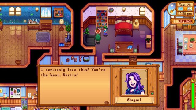 Abigail Spicy Eel Stardew Valley