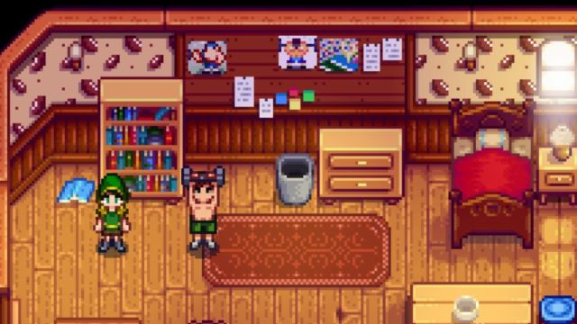 Stardew Valley Alex Lifting Weights