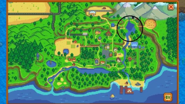 Stardew Valley Mountain Lake