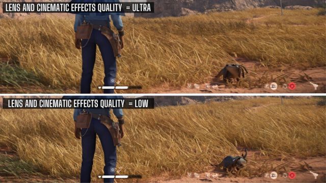 Lens and Cinematic Effects Quality Comparison Star Wars Outlaws