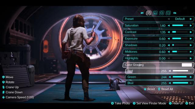 Star Wars Outlaws Photo Mode Image Options