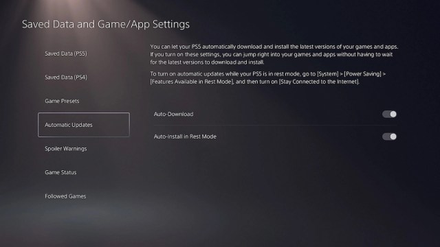 Auto-Download PS5