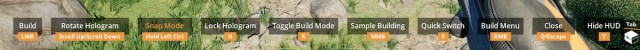 Build Mode Shortcuts