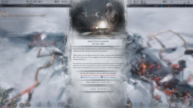 Disease Decision Frostpunk 2