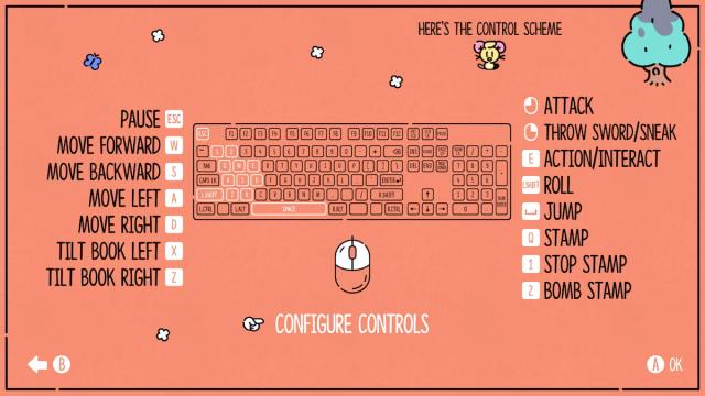 The Plucky Squire Keyboard and Mouse Controls