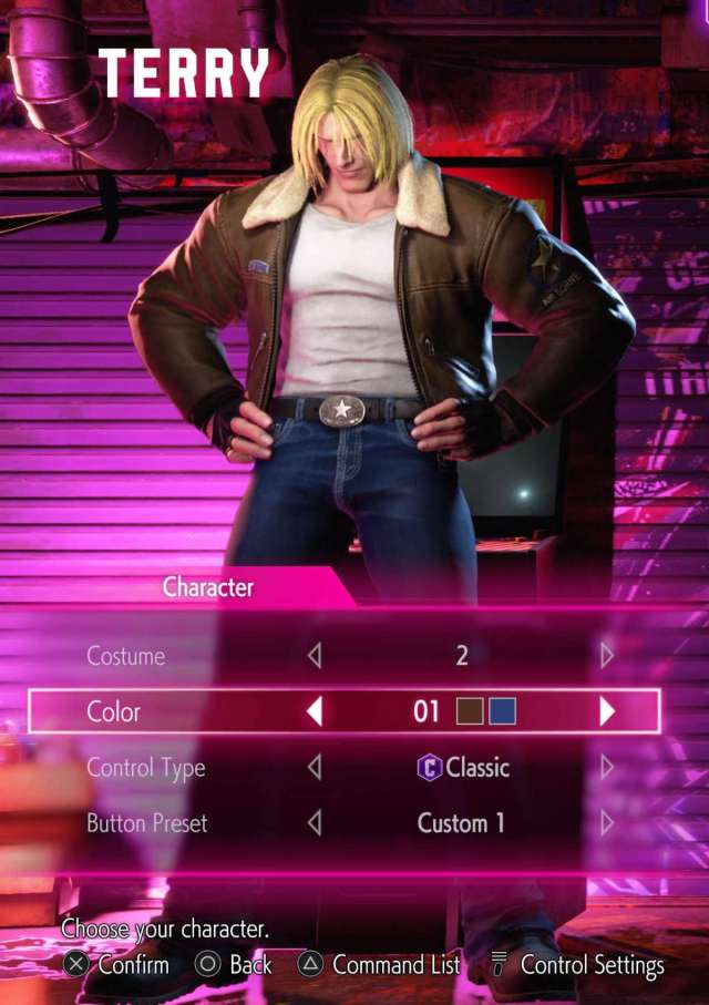 A screenshot of Terry's Outfit 2 in Street Fighter 6.