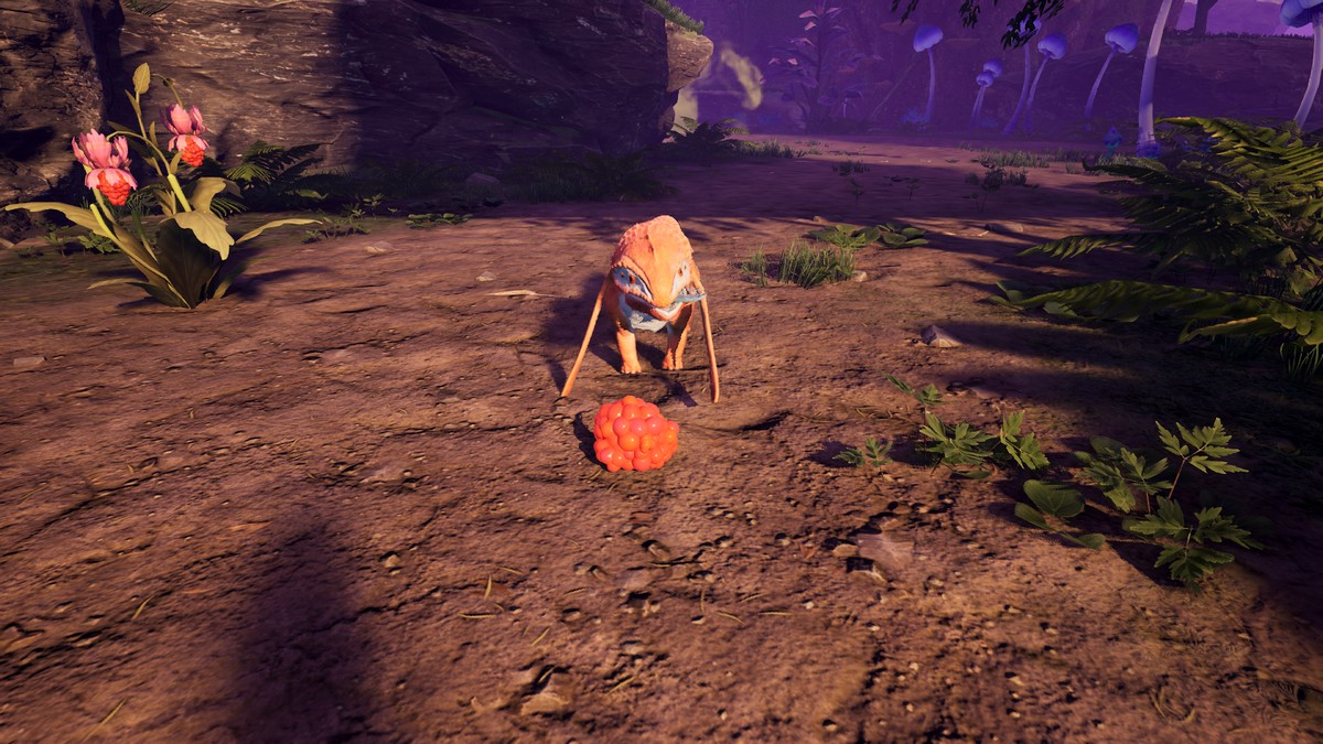 Taming a cute Lizard Doggo in Satisfactory