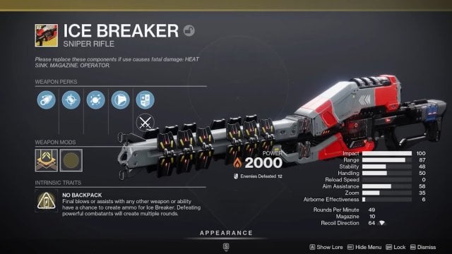 Destiny 2 Ice Breaker